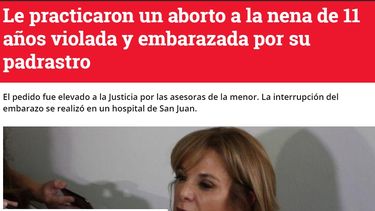 La interrupción legal del embarazo practicada en San Juan repercutió fuerte en medios nacionales