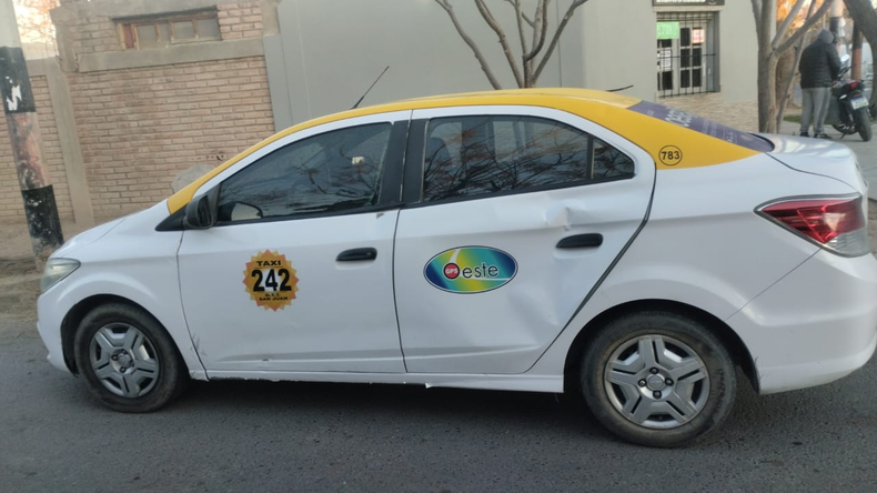 Este es el remis involucrado en el siniestro vial.