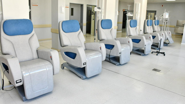 Los sillones de diálisis del Hospital San Roque de Jáchal.