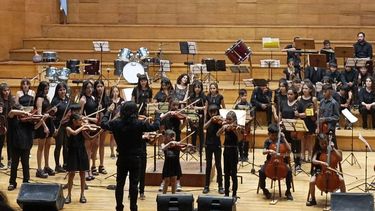 Alumnos del programa de Orquestas y Coros de escuelas sanjuaninas despidieron el año con un concierto.