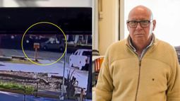 A la izquierda captura del video antes del impacto. A la recha, el juez de Faltas Enrique Mattar. Foto: Tiempo de San Juan A la izquierda captura del video antes del impacto. A la recha, el juez de Faltas Enrique Mattar. Foto: Tiempo de San Juan