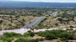 La ruta de Marayes, cortada por la creciente