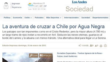 Gioja le contestó a medios mendocinos sobre las críticas al Paso Agua Negra