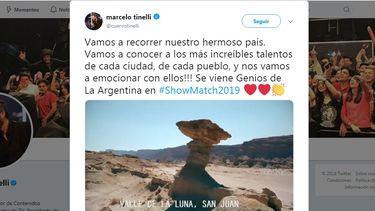 El Valle de la Luna, estrella en la promo de ShowMatch que posteó Tinelli