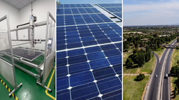 Las curiosas pruebas que hacen a los paneles solares de la Circunvalación superesistentes