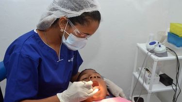 Operativo odontológico en CIC de Villa Krause