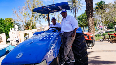 Los productores de Pocito pueden alquiler herramientas de trabajo y tractores a precios bajos.