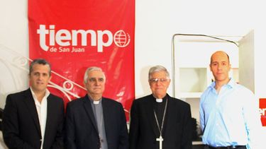 Recién llegado a la provincia, monseñor Lozano visitó Tiempo de San Juan
