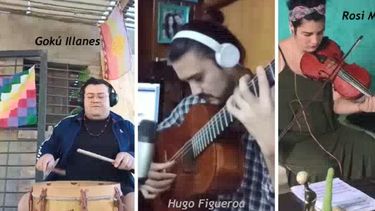 Más de 10 músicos pusieron su arte para hacer más llevadero el aislamiento obligatorio