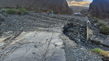 Trabajos en Ruta 150 en el tramo de Jáchal y Rodeo (Iglesia).