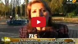 Rivadavia entregó maquinaria a ladrilleros