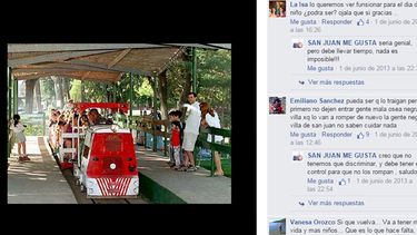El trencito del Parque revive en Facebook