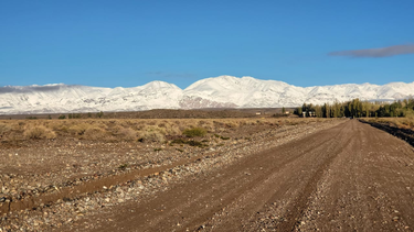 Las hermosas postales de la Cordillera iglesiana nevada en pleno abril.