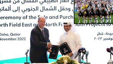 Alemania repudia a Qatar solo en la cancha: en la vida real, 15 años de gas natural