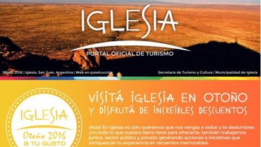Para darle un servicio más al turista, Iglesia estrena web