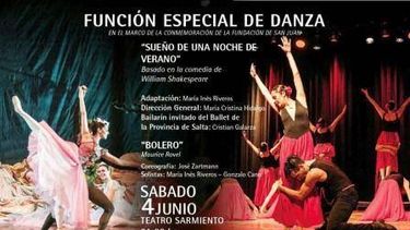 Este sábado, función especial de Danza