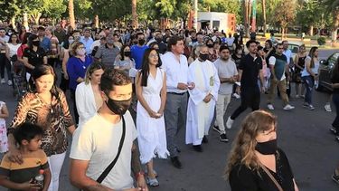 Más de 5.000 fieles en la novena a Nuestra Señora del Carmen en Angaco