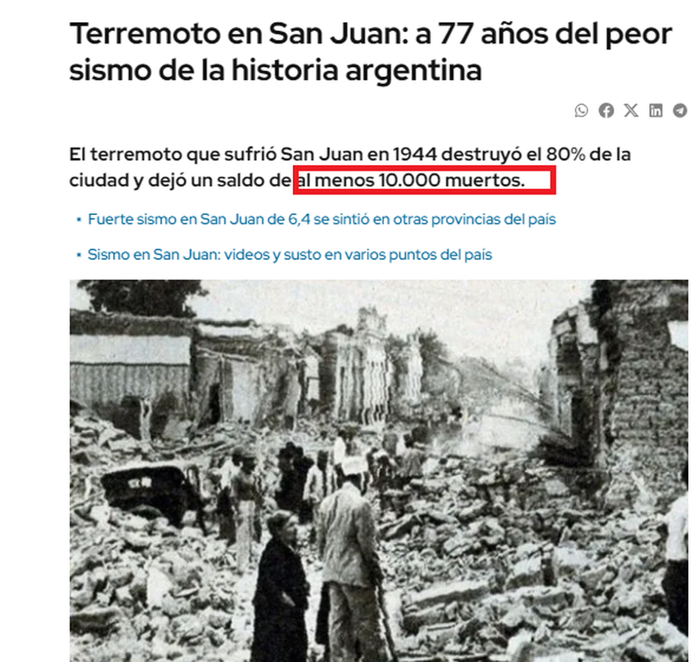 El terremoto de San Juan que marcó la historia argentina