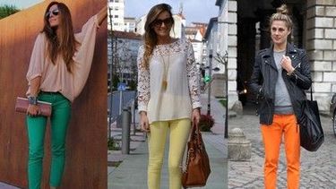 Tips: cómo combinar tus jeans de colores