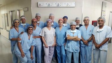 ¡Espectacular!: doble transplante simultáneo en el Rawson