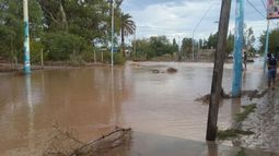 Luego de la lluvia, así quedaron las calles de Pocito