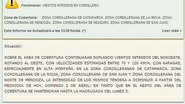 Un domingo con máxima de 26º y en alerta por vientos intensos y tormentas fuertes