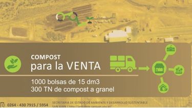 Venta de material orgánico recuperado en el Parque de Tecnologías Ambientales