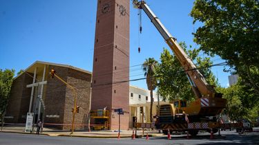 En fotos, el Campanil sanjuanino se ilumina para festejar la Navidad