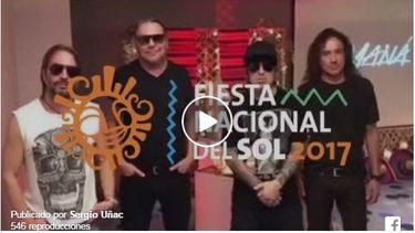 Con este video, Maná te invita a verlos en la Fiesta del Sol