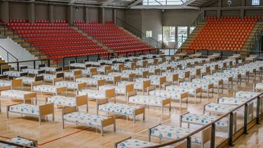 Mirá cómo se prepara el Polideportivo La Superiora de Rawson por el coronavirus