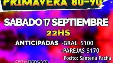 Mirá si ganaste una entrada para la fiesta de los 80´s y 90 ´s