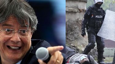 Impresionante mensaje en el cielo, contra la brutal represión del presidente Lasso en Ecuador