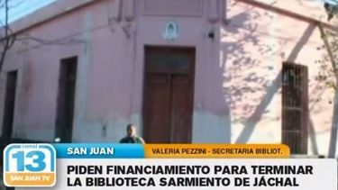 Piden ayuda financiera para la Biblioteca de Jáchal