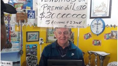 (Mario Frack, el dueño de la agencia donde se vendió el premio millonario)