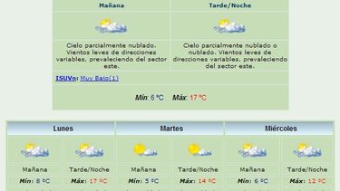 Anuncian máxima de 17 grados y viento Este