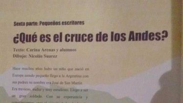 Para una docente sanjuanina, San Martín nació en Europa