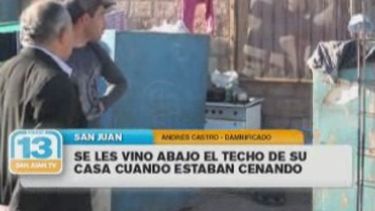 Se les desplomó el techo y quedaron a la intemperie