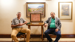 El presidente Ignacio Sánchez y el tesorero Oscar Mota, en uno de los espacios del Club Social. El presidente Ignacio Sánchez y el tesorero Oscar Mota, en uno de los espacios del Club Social.