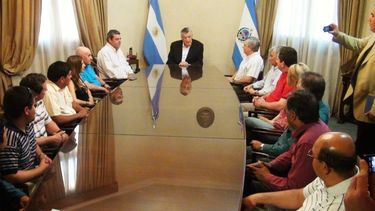 Gioja felicitó y pidió seguir haciendo obras a supervisores de la RN 150