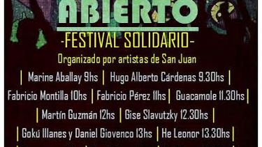 Llega “Arte Abierto” el festival gigante de la solidaridad