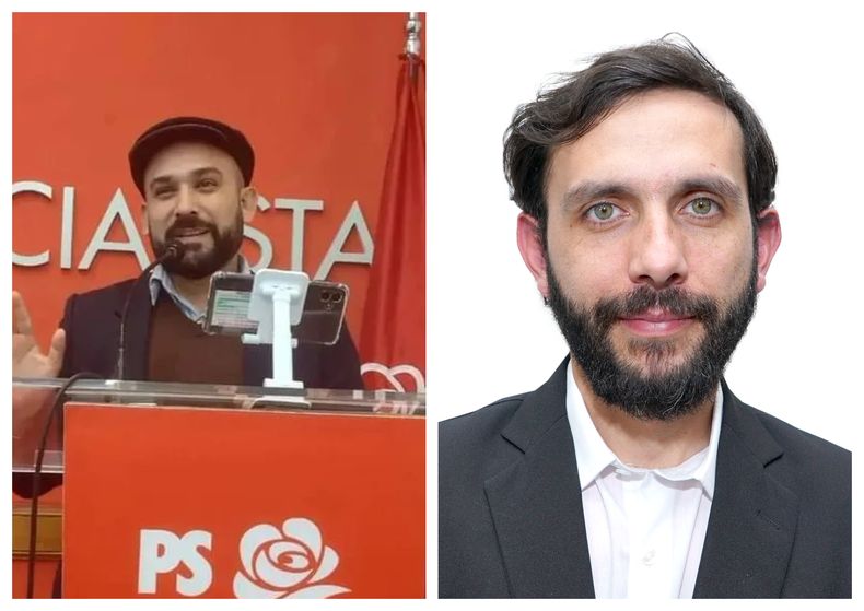 Nahuel Cárdenas y Sebastián Pelayes, dos de los candidatos de Schiaretti en San Juan. 