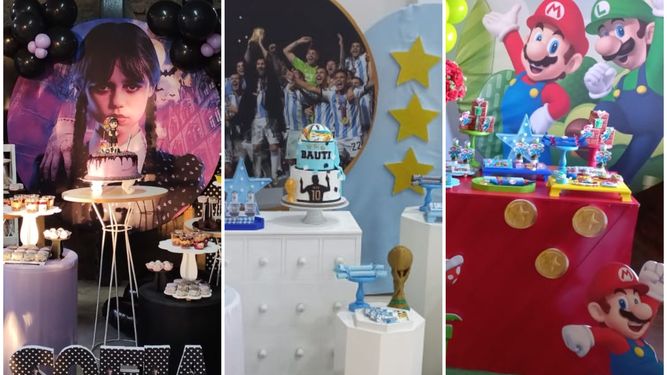 Las temáticas de cumple que más piden los chicos sanjuaninos y la fortuna que pagan por ellas