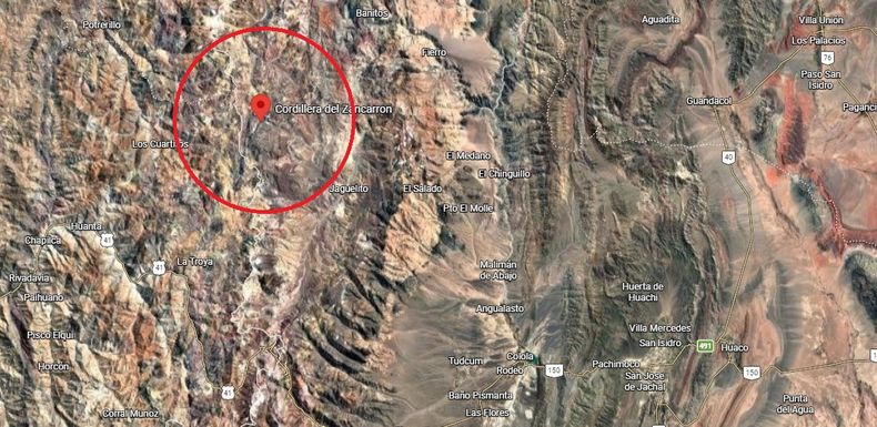 La zona donde está situada la mina El Zancarrón