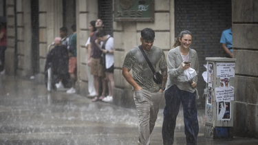 La DANA llegó con intensas precipitaciones a Barcelona.