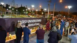 El recuerdo de Mónica Coca vive en el Paseo Universitario de Rivadavia