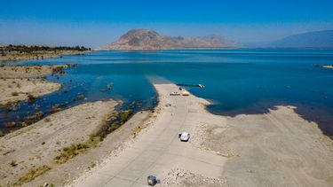 Video: un muelle para disfrutar del paisaje del dique de Ullum
