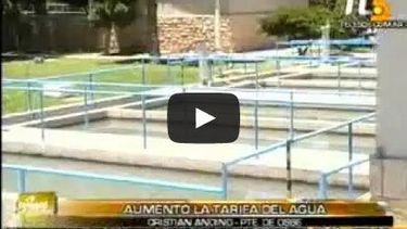 Andino explicó el aumento de la tarifa de de agua