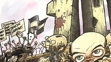 Mirá como se hizo la primera ilustración animada para un diario online en San Juan