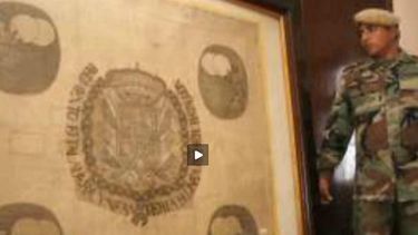 Bandera de Talavera: Terminarán su restauración en el Museo de Bellas Artes
