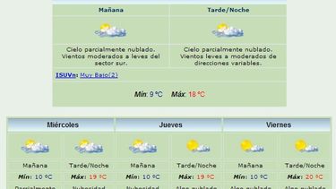 Anuncian máxima de 18 grados y viento Sur